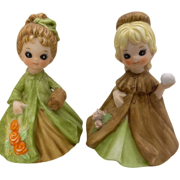 George Good  1974 Figurine Birthday Girls 4" Jan & March Collectable's - Picture 1 of 10